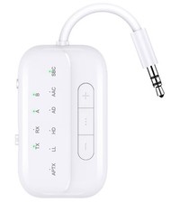 Bluetooth Transmitter Receiver, 2-in-1 V5.3 Wireless Adapter for Airplane, TV