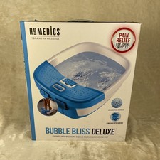 HoMedics Bubble Bliss Deluxe Heated Foot Spa Bubble Foot Massager