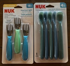 NUK Kiddy Cutlery Forks and NUK Rest Easy Spoon Set