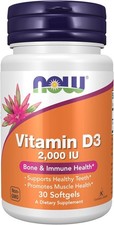 NOW Foods Supplements, Vitamin D-3 2,000 IU, High Potency, Structural Support ,