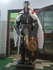 Medieval Suit Of Armor Crusader Combat Wearable Full Body Armor Templar Knight