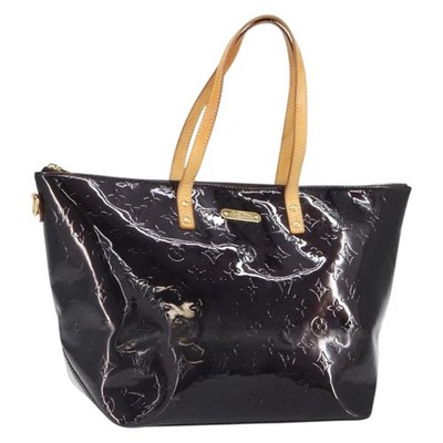 LOUIS VUITTON Monogram Vernis Bellevue GM Tote Bag Amarante M93589 Auth 162091
