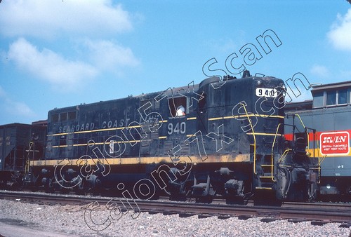 Original Dia - SCL Seaboard Coast Line GP7 940 At Charleston, SC. 9/81