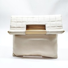 Chanel Clutch Bag White Lamb Skin 5205885