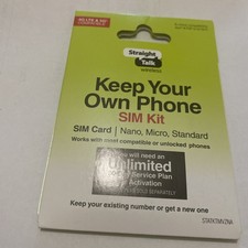 Kit attivazione scheda SIM Straight Talk Nano X2 Risparmia sulla bolletta cellulare