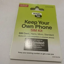 Straight Talk Nano SIM Card Activation Kit X2 Save On Cell Phone Bill