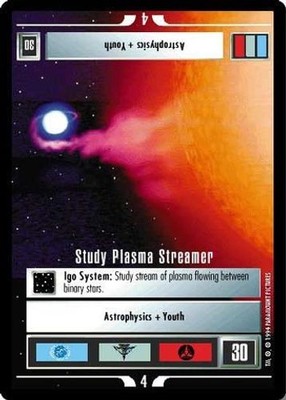 Study Plasma Streamer - TwT - Tribbles Starter Reprints - Star Trek 1E CCG