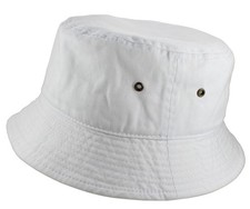 Solid Color 100 Cotton Bucket Hat Unisex Packable Travel Summer Beach Sun