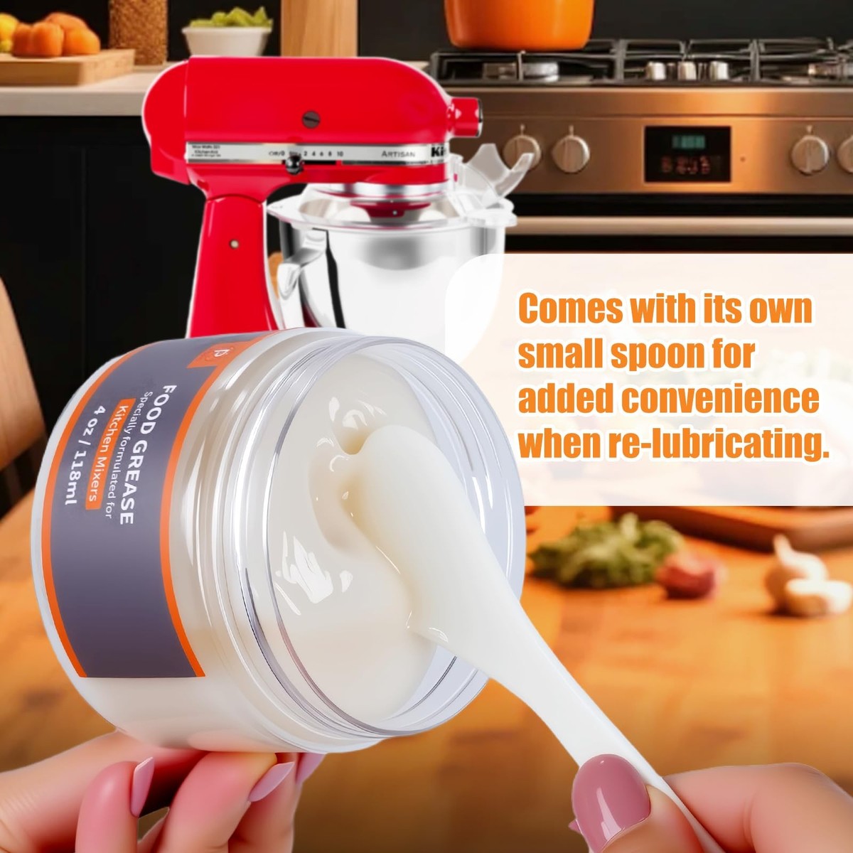 KitchenAid Stand Mixer Repair Kit 4 Oz Food Grade Grease Tools