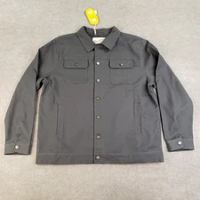 Duck Camp Brush Jacket Mens 2XL XXL Gray Relaxed Fit Outdoor Hunting Pockets BS2