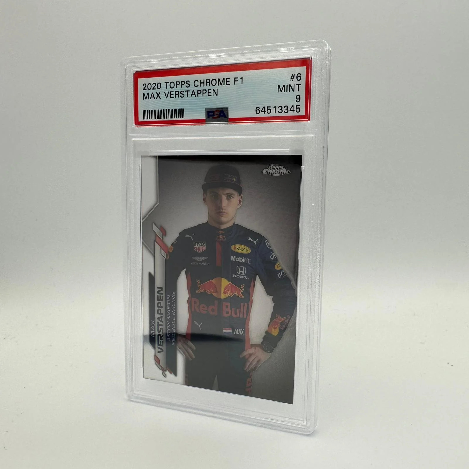 PSA 9 - Max Verstappen #6 - 2020 Topps Chrome F1 view 2
