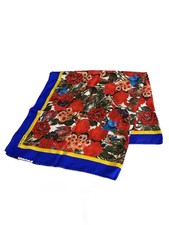 MARNI Large Scarf Silk BLU Floral pattern Ladies ACMC0012P7 SCP73