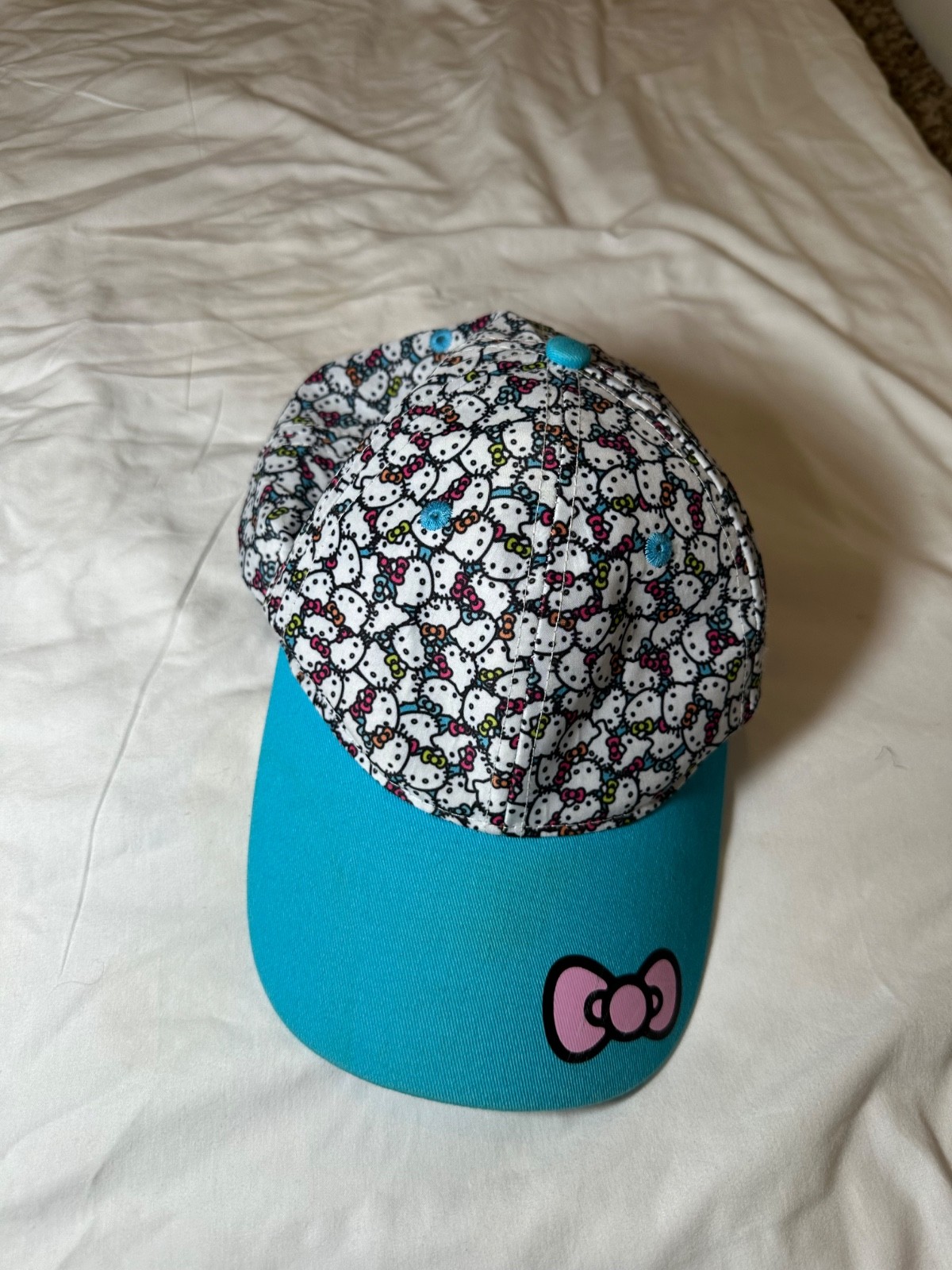 NWT Hello Kitty adjustable baseball cap. Blue bil… - image 3