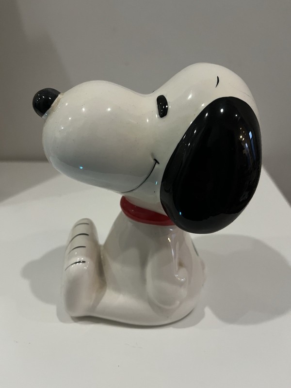 Vintage Peanuts Snoopy Ceramic Coin Bank 1958, 1966 Piggy Bank