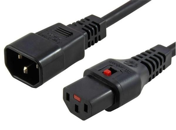 MicroConnect PC1024 Power Cable – 1m Black C13 to C14 10A 250V H05VV-F3G