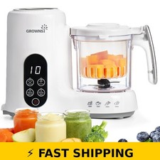 GROWNSY Baby Food Maker Steamer Blender - White