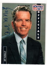 ART MCNALLY Signed 1991 Pro Set RC ROOKIE Card HOF autograph proset . rookie card picture