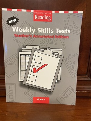 Houghton Mifflin Reading: Theme Skills Test Teacher's Annotated Edition Grade 4