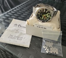 Seiko 5 Sports GMT SSK001 Automatic Black Dial Jubilee Bracelet Box Papers. 5