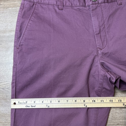 Bonobos Stretch Chino Pants Mens 36x34 Purple Slim Fit - 第 9/15 張圖片