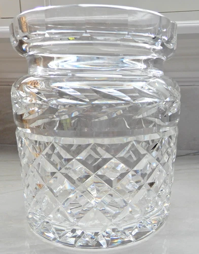 Vtg Waterford Crystal Glandore Biscuit Barrel Cookie Jar by Waterford NO LID