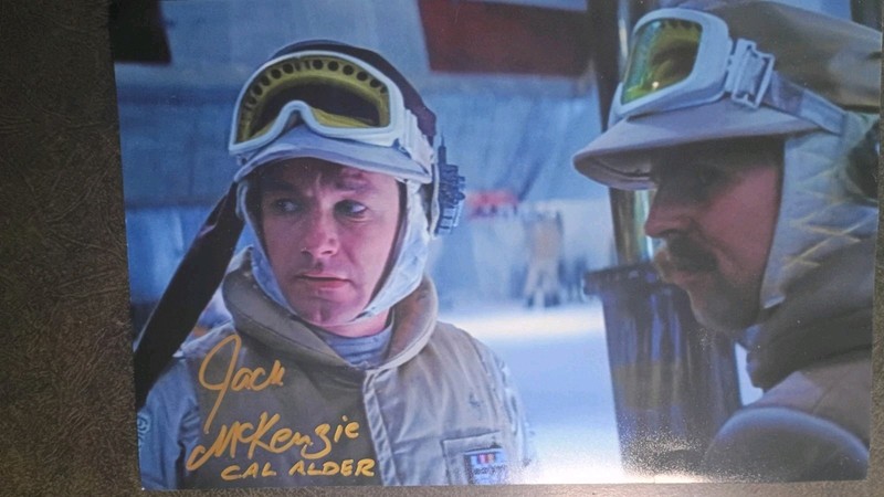 JACK MCKENZIE As CAL ALDER Hand Signed AUTOGRAPH BIG 8X12 PHOTO - STAR WARS