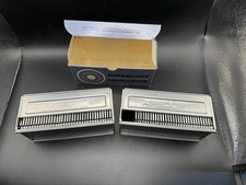 Lot of 2 Vintage Airequipt Metal Slide Magazines 2x2 Photo Projector Index Box