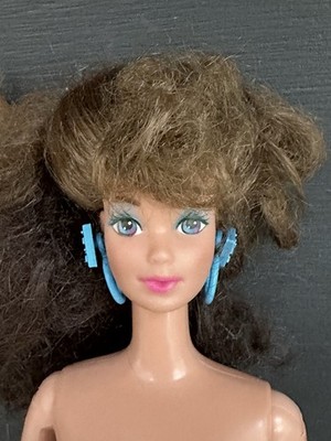 1988 Mattel Barbie Style Magic Whitney Doll Steffie Face Earrings #1290