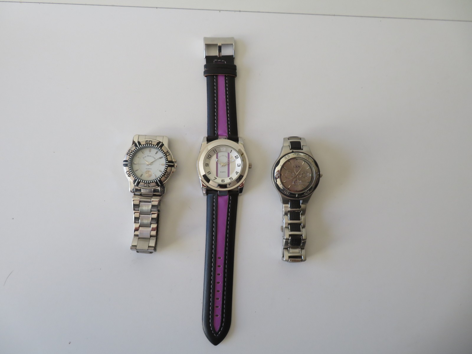Montres homme lot de 3 Eve Mon Crois LXN pour changer de style sans limite