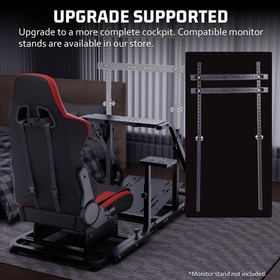 Hottoby G29 Racing Simulator Cockpit With Seat Fit Logitech G923 Thrustmaster