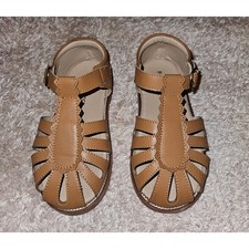 Felix Flora Girls Sz 13 19.3cm Scalloped Trim Soft Rubber Princess Flat Shoes