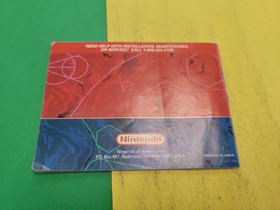 Nintendo Mario's Tennis Virtual Boy Instruction Booklet