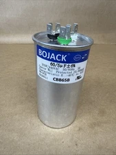 BOJACK CBB65B 60/5 uF MFD ±6% 370V/440V AC -40/+70 C Start Capacitor