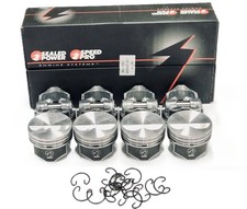 Speed Pro Small Block Chevy 350 Flat Top Pistons STD Bore 5.7" Hypereutectic SBC