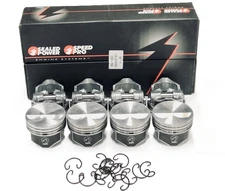 Speed Pro Small Block Chevy 350 Flat Top Pistons STD Bore 5.7" Hypereutectic SBC