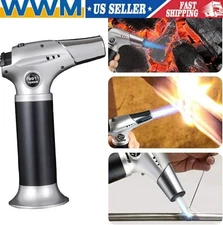 Jet Torch Lighter - Refillable Windproof Butane Gun with Adjustable Flame
