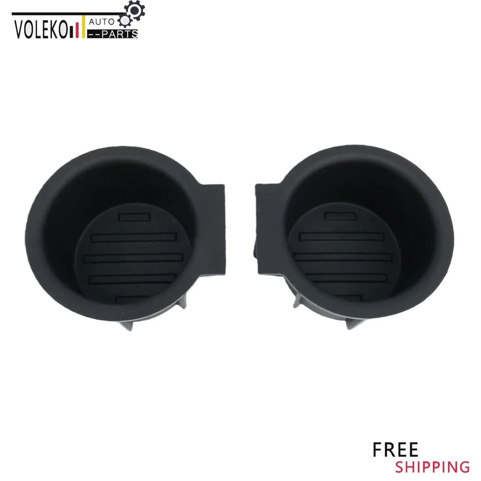 Front Center Console Cup Holder Insert X2 For 2009 2010 2011-2014 Ford F-150 - Image 3 of 4