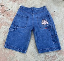 Vintage Fubu Platinum Shorts Mens 36 Denim Fat Albert Baggy Skater Hip Hop Y2K