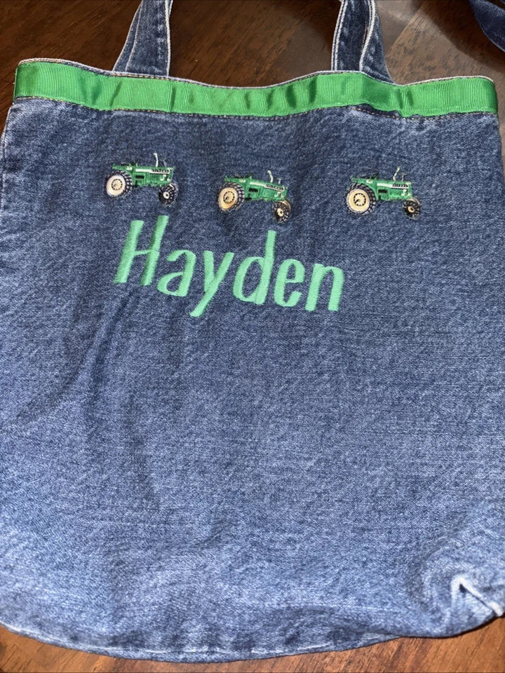2 bolsos vaqueros hechos a mano con bordado “Hayden” Foto 2 de 4