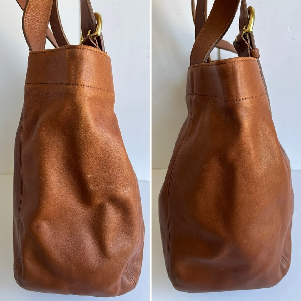 COACH Vintage Duffle SOHO XL British Tan Leather tote Bag 4082 | eBay