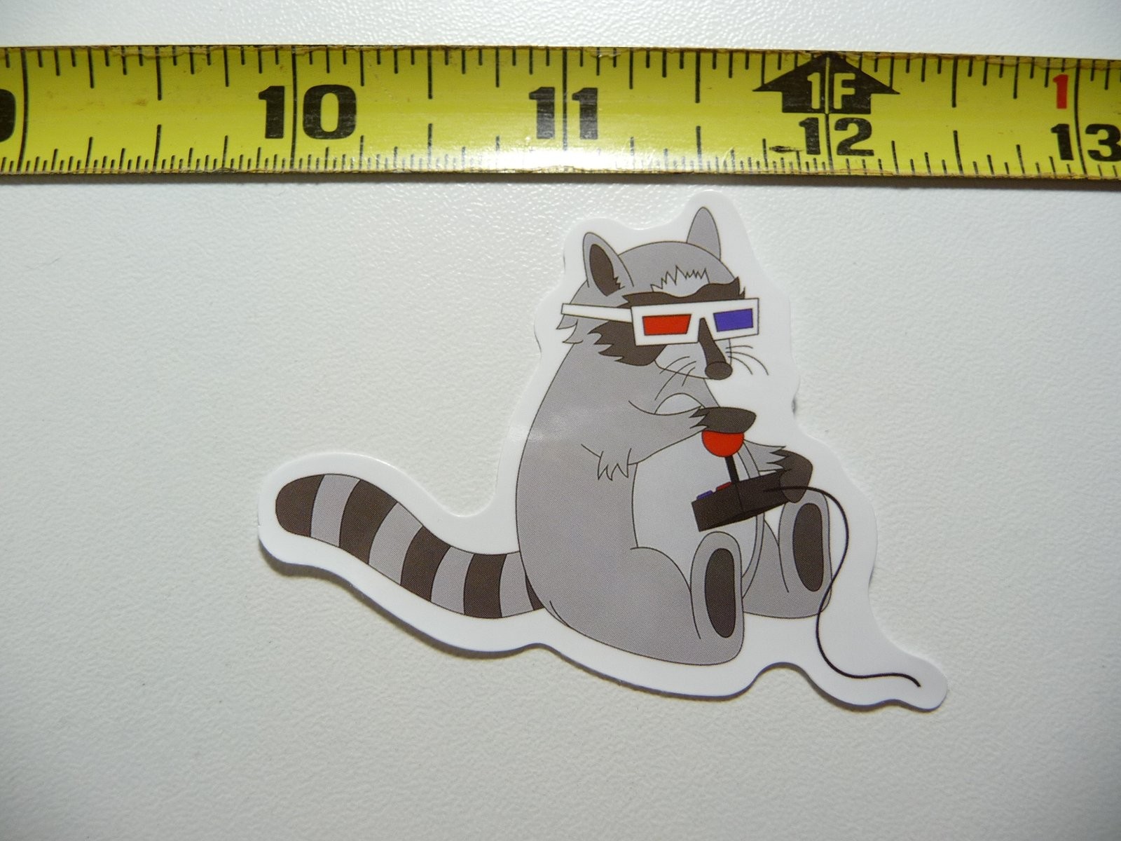 Raccoon Gamer Wild Animal Bandit Mask Video Game Decal Sticker