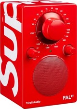 New Supreme Tivoli Pal BT Speaker Red SS18 Portable Bluetooth Radio AM FM