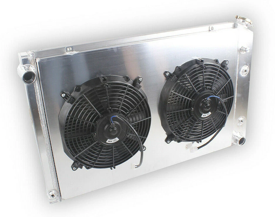 Ventilador de radiador de aluminio de 4 filas para 73-1987 85 Chevy C/K 20/10/30 1973-1991 Blazer K5 Foto 3 de 4