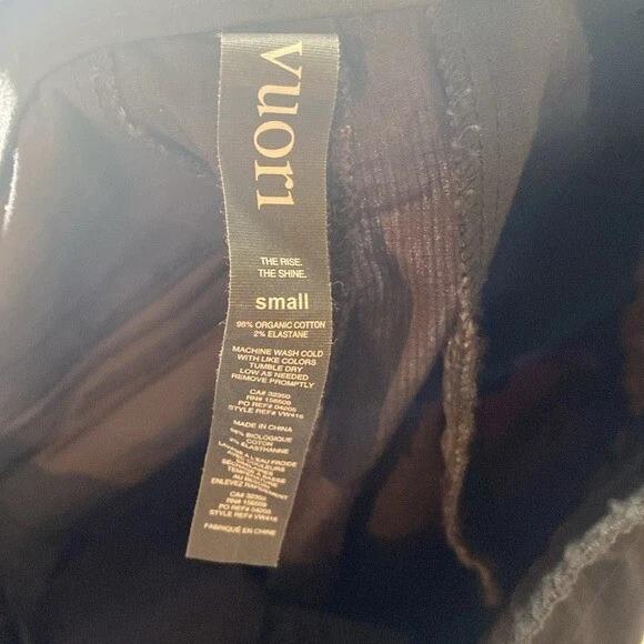 vuori ripstop cropped wide leg pants