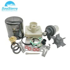 Water Pump Impeller Kit with Thermostat and filter 20 25 HP For Yamaha Outboard