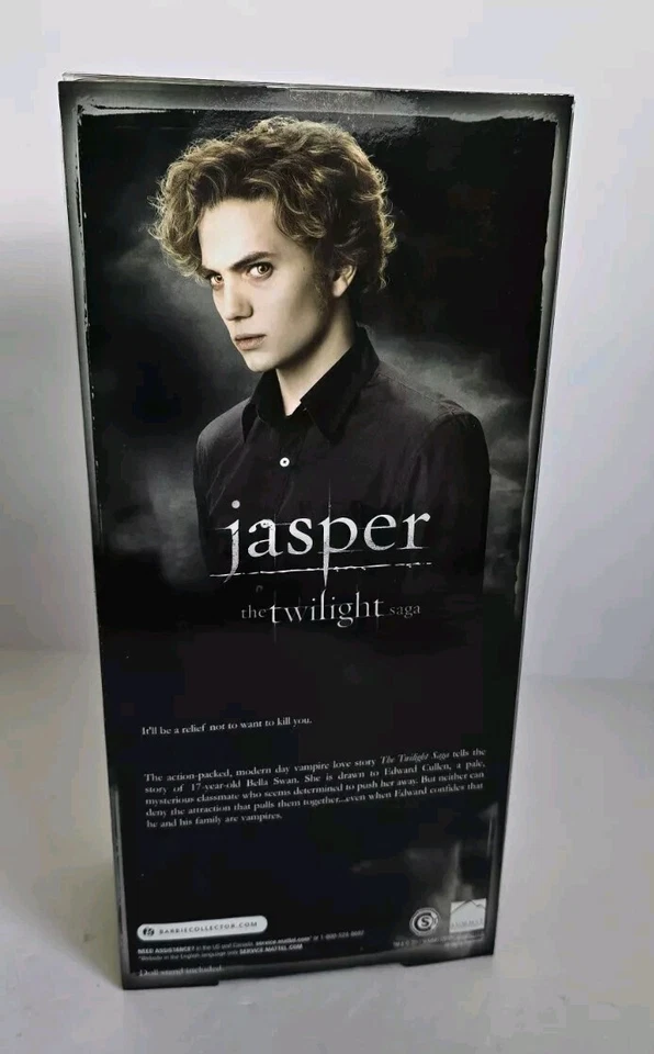 Jasper Doll Twilight Saga Breaking Dawn Part 1 Jasper Doll Pink Label Barbie New - Image 3 of 4