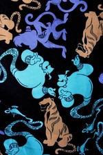 NWT LULAROE DISNEY OS LEGGINGS ALADDIN ABU GENIE RAJAH TIGER BLACK