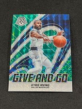 2023-24 Panini Mosaic Basketball Kyrie Irving Give And Go Green Mosaic Prizm #8