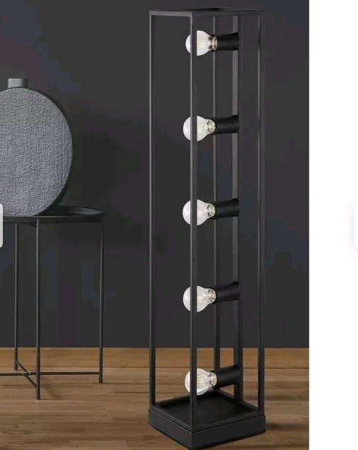 Offerta Lampada da Terra Eldrick Inspire 5 Luci E27 Acciaio Nero