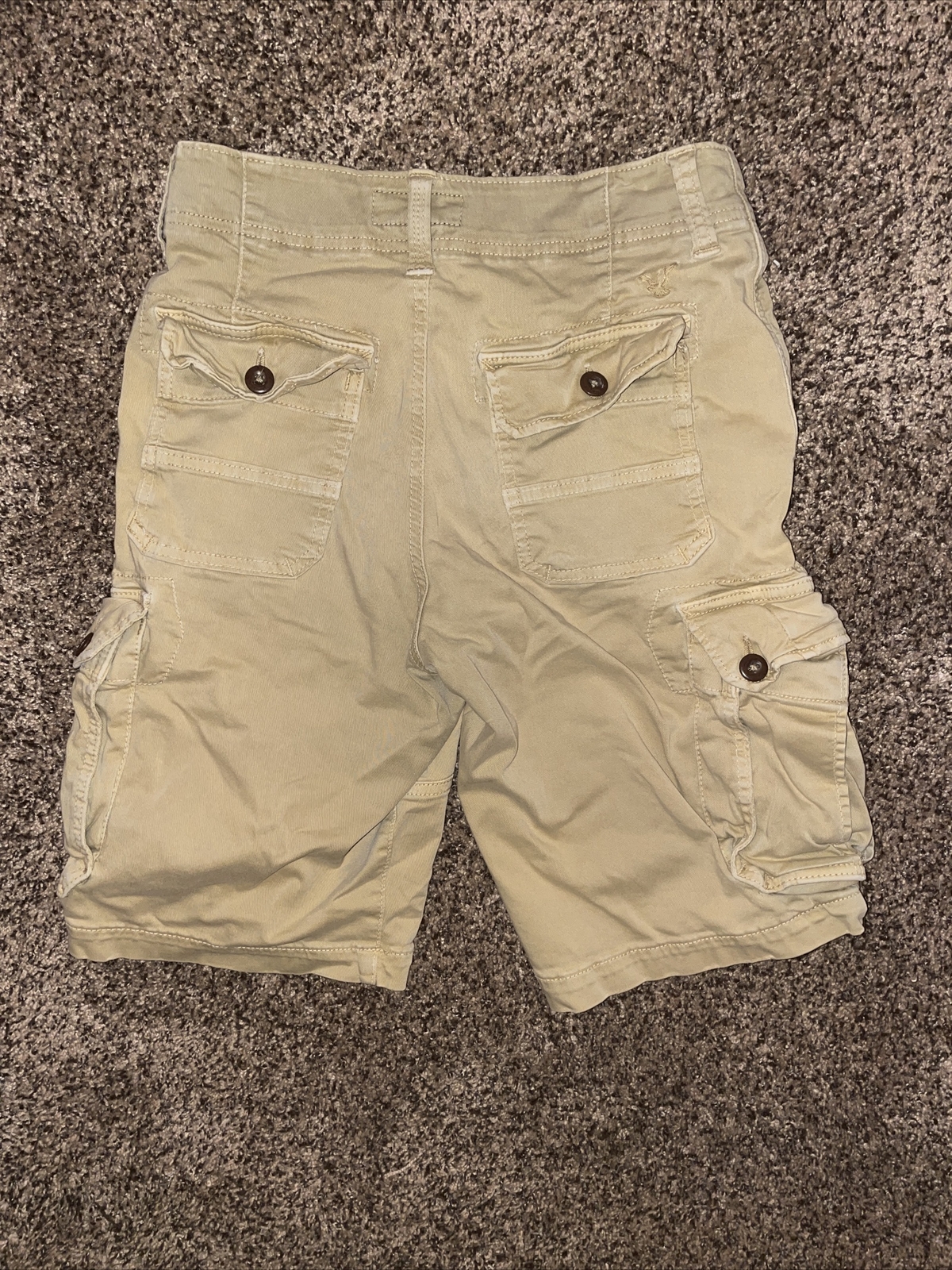 Men's American Eagle Long Board Cargo Khaki Shorts 28… Gem